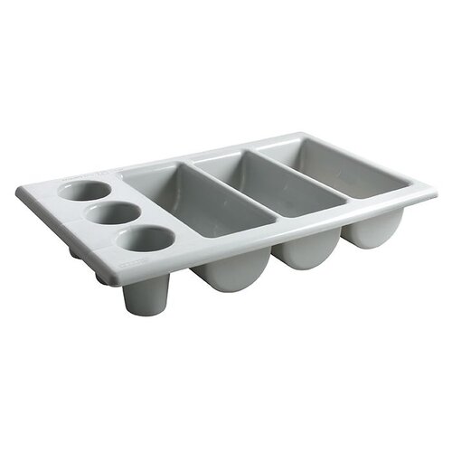 Hendi Bac à Couvert GN 1/1 | 6 Compartiments | Gris | 105mm