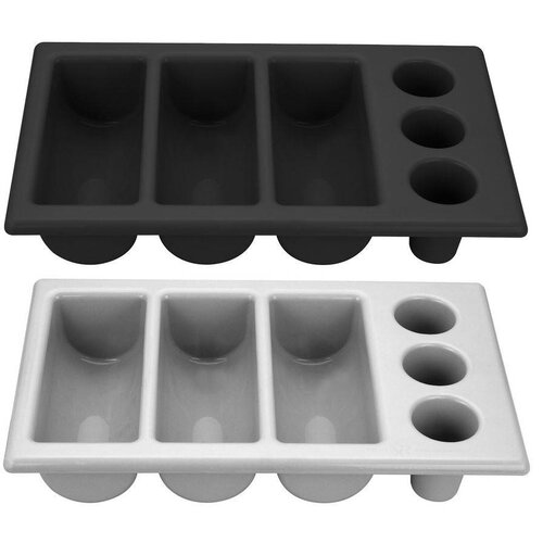 Hendi Bac à Couvert GN 1/1 | 6 Compartiments | Noir | 105mm