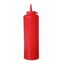 Set de 3 Flacons Distributeur Rouge - 700ml - Ø70x240mm