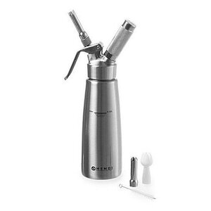 Hendi Siphon à Chantilly  Inox - Profi Line - 500ml - Ø85x235(h)mm