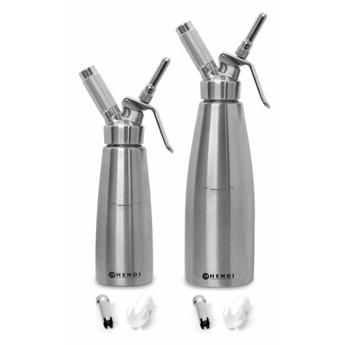 Hendi Siphon à Chantilly  Inox - Profi Line - 1000ml - Ø98x330(h)mm