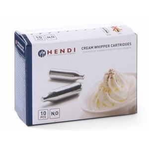 Hendi Cartouches Pour Siphon à Chantilly | Pour Liss, Kidde, Kaiser etc. |Boîte de 10 Pièces