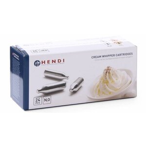 Hendi Cartouches Pour Siphon à Chantilly | Pour Liss, Kidde, Kaiser etc. |Boîte de 24 Pièces