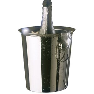 Hendi Seau à Glace Inox - Anses Rondes - 3300ml - Ø190x190(h)mm