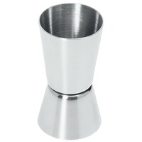 Mesure à Alcool Inox - 2 Côtés: 25 et 35ml - Ø40x75(h)mm