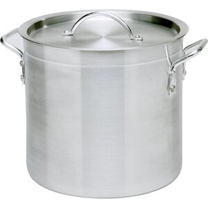 Hendi Marmite à Soupe Aluminium - Avec Couvercle - Disponibles en 12 Tailles