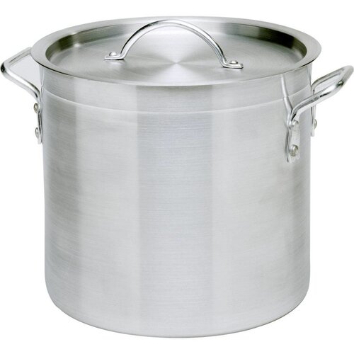 Hendi Marmite à Soupe Aluminium - Avec Couvercle - Disponibles en 12 Tailles