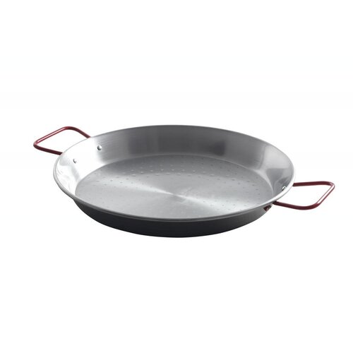 Hendi Poêle à Paëlla à Anses - Tôle d'Acier - Ø340x40(h)mm