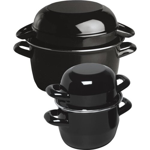 Hendi Cocotte à Moules Emaillé + Couvercle - Disponibles en 4 Tailles