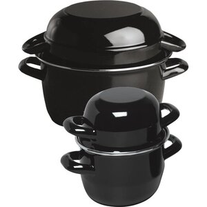 Hendi Cocotte à Moules Emaillé + Couvercle - Disponibles en 4 Tailles