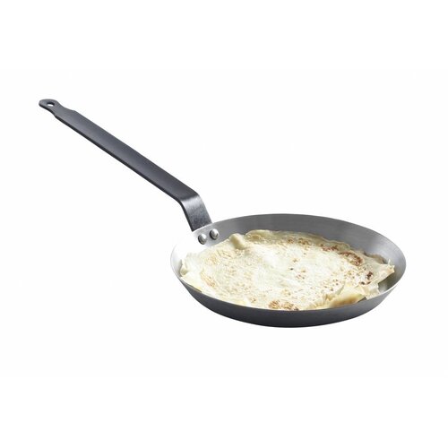 Hendi Poêle à Crèpes Tôle d'Acier - 230x25mm - Fond 190mm