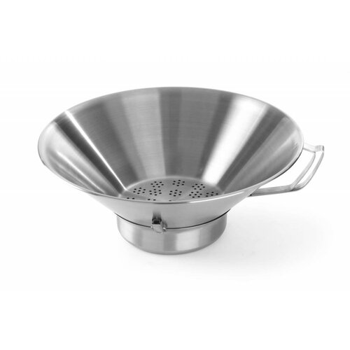 Hendi Égouttoir à Friture Inox - Bac Collecteur Amovible - Ø410x170(h)mm