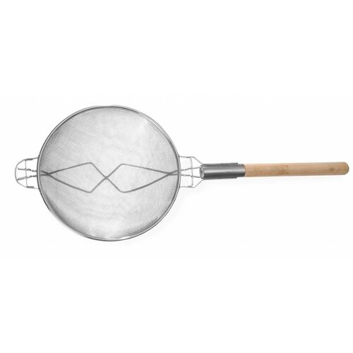Hendi Passoire Double Grillage - Poignée en Bois - Ø310x800mm