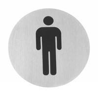 Pictogrammes Inox - Hommes - Ø75mm