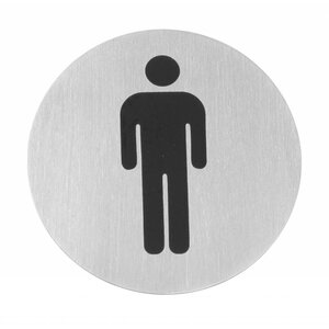 Hendi Pictogrammes Inox - Hommes - Ø75mm