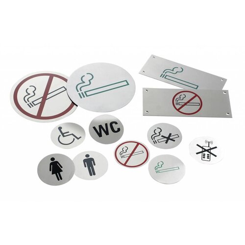 Hendi Pictogrammes Inox - Hommes - Ø75mm