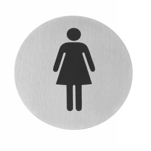 Hendi Pictogrammes Inox - Femmes - Ø75mm