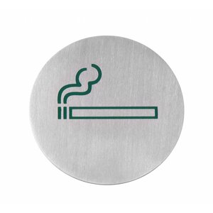 Hendi Pictogrammes Inox - Fumeur - Ø75mm Hendi Pictogrammes Inox - Fumeur - Ø75mm