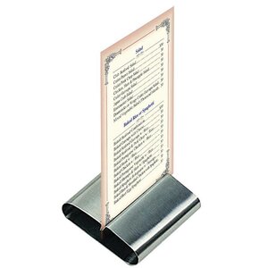 Hendi Porte-Menu Inox - 80x77x18mm - 6 Pièces Hendi Porte-Menu Inox - 80x77x18mm - 6 Pièces