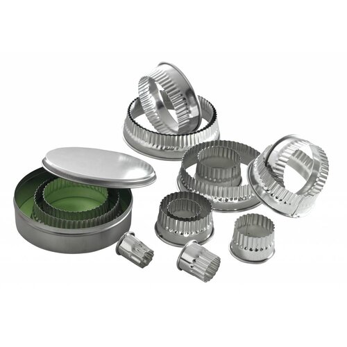 Hendi Découpoir Rond Cannelé - Ø20-100mm - Ensemble de 14 Pièces
