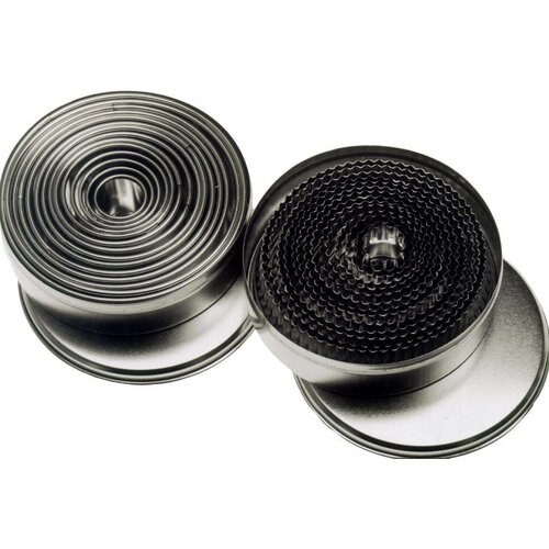 Hendi Découpoir Rond Cannelé - Ø20-100mm - Ensemble de 14 Pièces