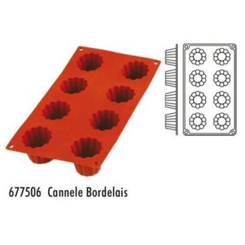 Hendi Moule Silicone GN1/3 - 8 Cannele Bordelais