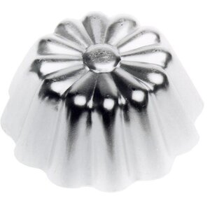 Hendi Moule à Gâteaux - Aluminium - Motif Fleur - Ø80x35(h)mm