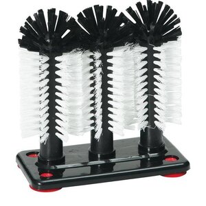 Hendi Lave-Verres 3 Brosses - 190x100x180mm