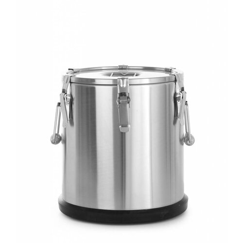 Hendi Conteneur Isotherme Portable - Inox - 20 Litres - Ø320x310(h)mm