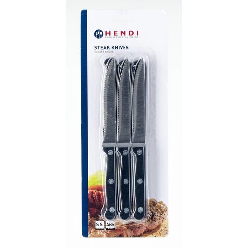 Hendi Couteau à Steak Inox - Kitchen Line - 250mm - 6 Pièces Hendi Couteau à Steak Inox - Kitchen Line - 250mm - 6 Pièces