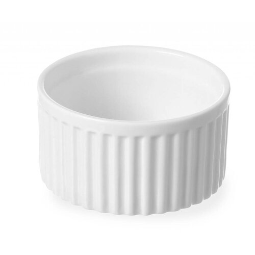 Hendi Ramequin Rainuré - Porcelaine Blanche - Ø90x48(h)mm