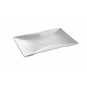 Hendi Assiette Torro Rectangulaire - Porcelaine Blanche - 360x240x30(h)mm