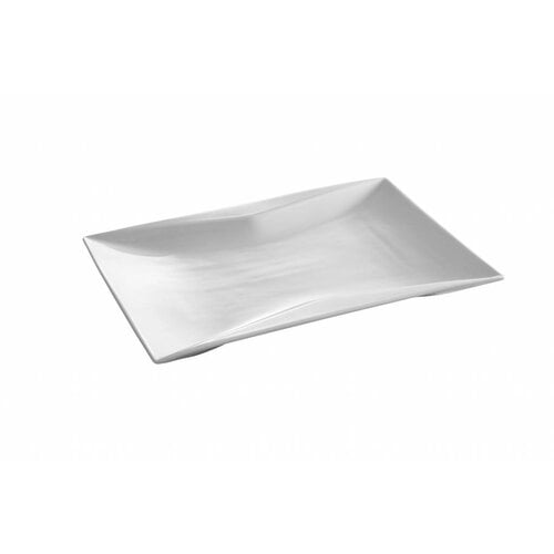 Hendi Assiette Torro Rectangulaire - Porcelaine Blanche - 360x240x30(h)mm