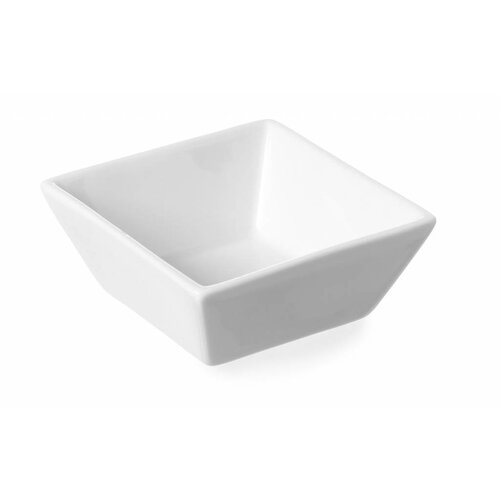 Hendi Coupelle Tapas Cuadrado - Porcelaine Blanche - 80x80x35(h)mm - 6 Pièces