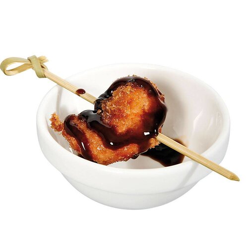 Hendi Coupelle Tapas Redondo - Porcelaine Blanche -75x30mm - 6 Pièces