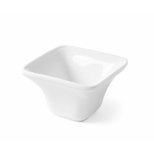 Hendi Coupelle Tapas Cuadrado - Porcelaine Blanche - 59x59x37(h)mm - 6 Pièces