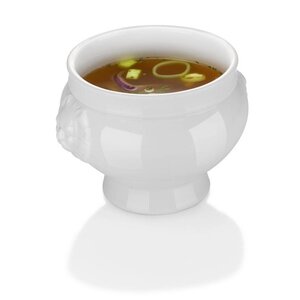 Hendi Bol à Soupe Lionhead - Porcelaine Blanche - 500ml - 138x95mm
