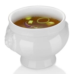 Hendi Bol à Soupe Lionhead - Porcelaine Blanche - 250ml - 112x78mm