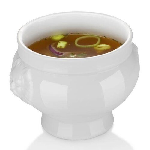 Hendi Bol à Soupe Lionhead - Porcelaine Blanche - 250ml - 112x78mm Hendi Bol à Soupe Lionhead - Porcelaine Blanche - 250ml - 112x78mm