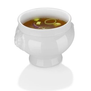 Hendi Bol à Soupe Lionhead - Porcelaine Blanche - 125ml - 90x60mm