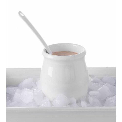 Hendi Pot à Vinaigrette - Porcelaine Blanche - 1000ml
