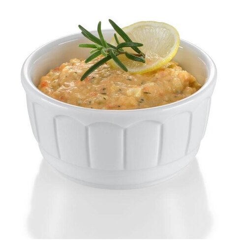 Hendi Plat à Four Rond - Rustika Porcelaine Blanche - Ø100x50(h)mm