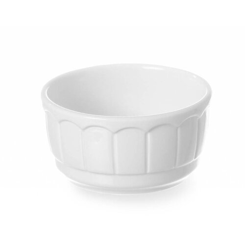 Hendi Plat à Four Rond - Rustika Porcelaine Blanche - Ø100x50(h)mm