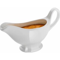 Saucière - Porcelaine Blanche Brillante - 180x55x130(h)mm