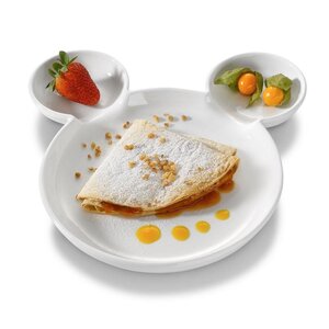 Hendi Assiette D'Enfant '' Ours'' - Porcelaine Blanche - Ø265mm