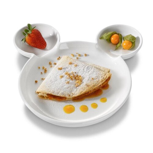 Hendi Assiette D'Enfant '' Ours'' - Porcelaine Blanche - Ø265mm