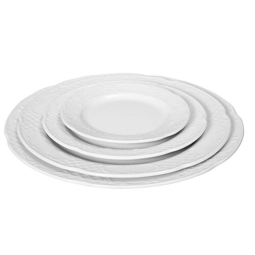 Hendi Assiette Plate FLORA - Porcelaine Blanche - Ø270mm