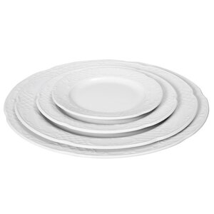 Hendi Assiette Plate FLORA - Porcelaine Blanche - Ø300mm