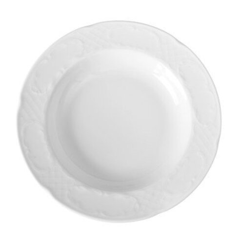 Hendi Assiette Creuse FLORA - Porcelaine Blanche - Ø240x37mm