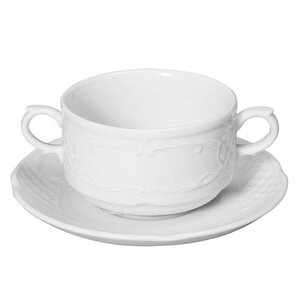 Hendi Soucoupe Flora - Porcelaine Blanche - 158x20mm